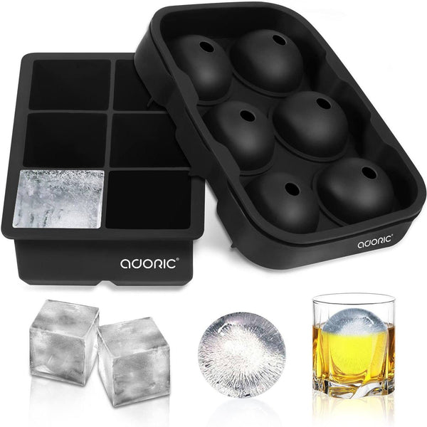 ADORIC Ice Trays, - Silicone Ice Ball Maker
