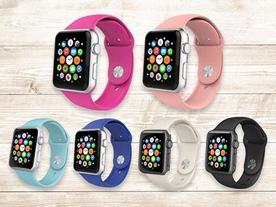 2-Pack: Silicone Apple Watch Straps Gadgets & Accessories - DailySale