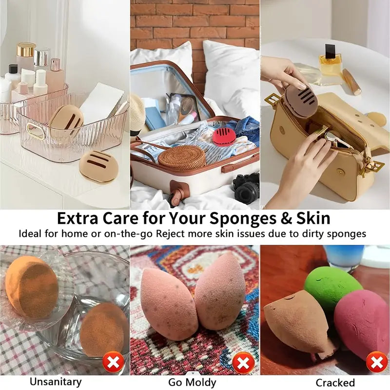 2-Pack: Silicone Makeup Sponge Holder Case Beauty & Personal Care - DailySale