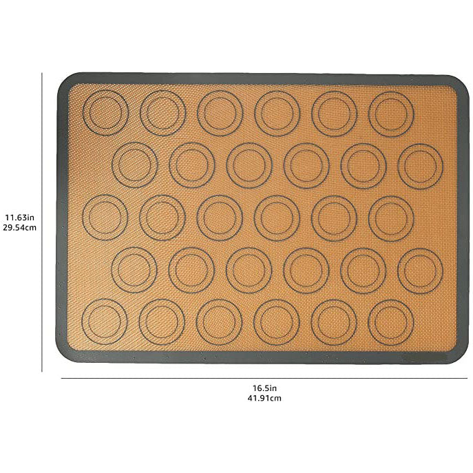 2-Pack: Silicone Nonstick Food Safe Macarons Baking Mat Kitchen Tools & Gadgets - DailySale