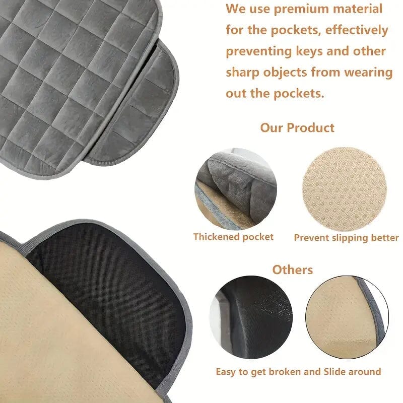 2-Pack: Simple Comfortable Car Front Cushion Non-slip Breathable Car Cushion Automotive - DailySale