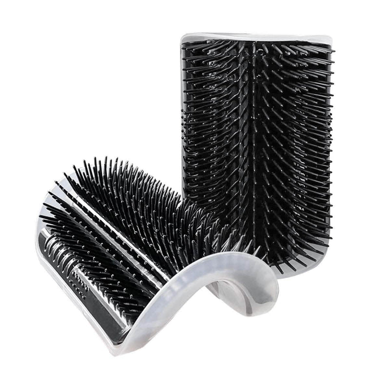 2-Pack: Soft Cat Corner Self Groomer Brush Pet Supplies Black - DailySale