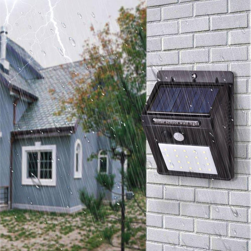 2-Pack: Solar Powered LED Wall Light Lighting & Decor - DailySale