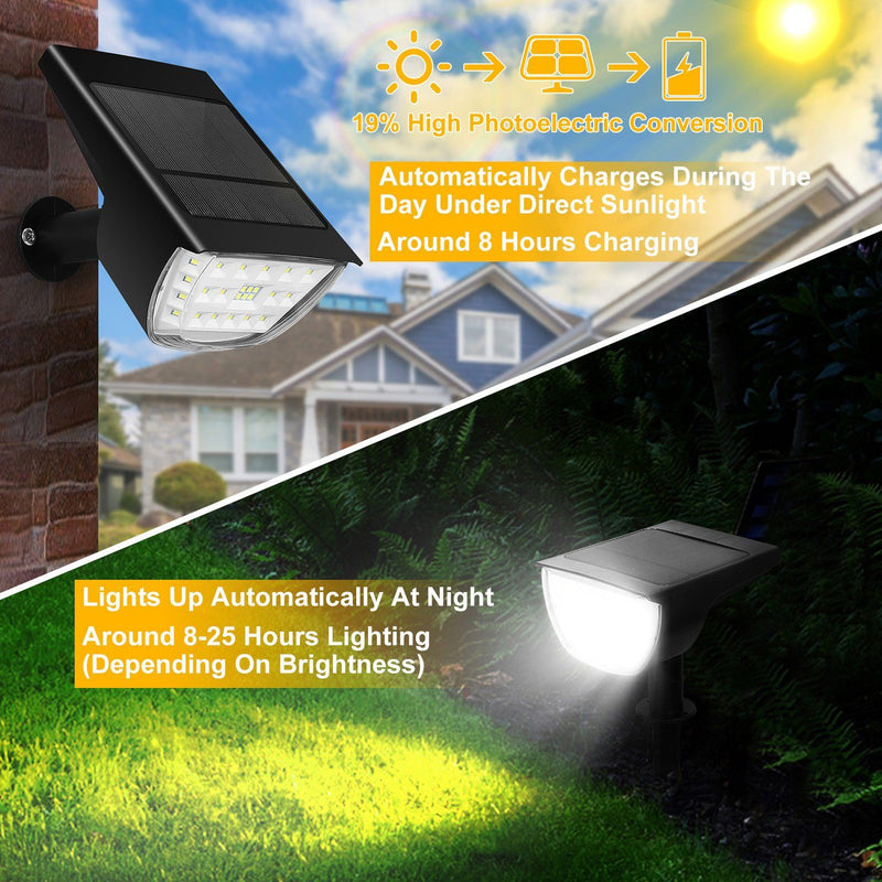 2-Pack: Solarek 32 LEDs Solar Landscape Spotlights Garden & Patio - DailySale