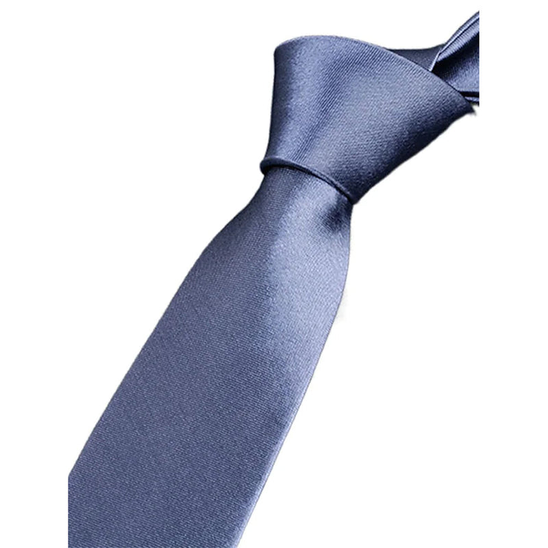 2-Pack: Solid Colored Pure Color Neck Ties Men's Shoes & Accessories Gray - DailySale