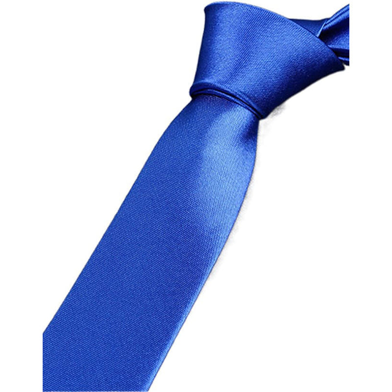 2-Pack: Solid Colored Pure Color Neck Ties Men's Shoes & Accessories Navy - DailySale