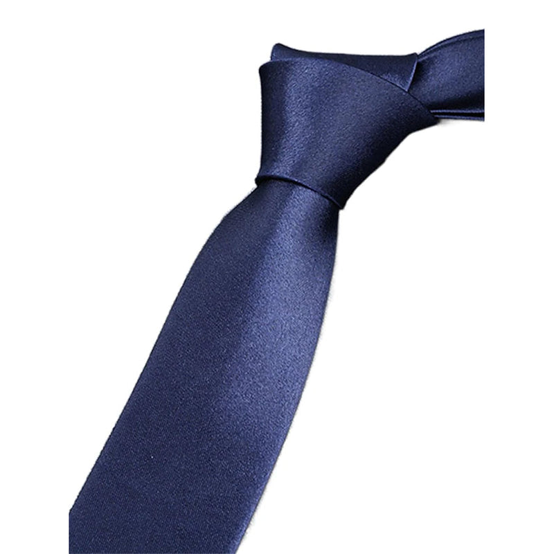 2-Pack: Solid Colored Pure Color Neck Ties Men's Shoes & Accessories Royal Blue - DailySale
