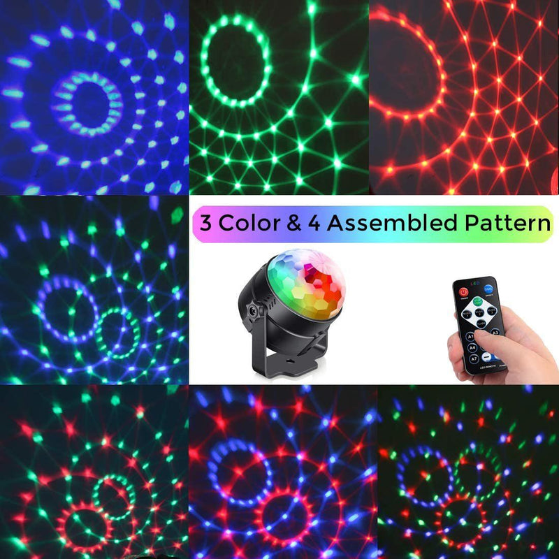 2-Pack: Sound Activated Party Lights with Remote Control Dj Lighting Lighting & Decor - DailySale