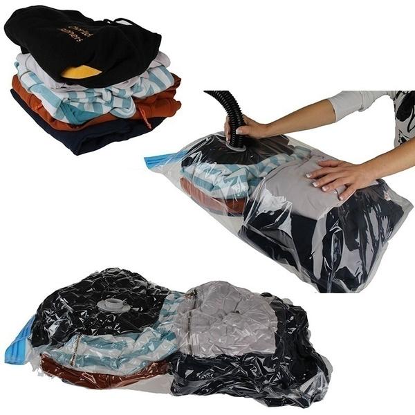 2-Pack: Space Saver Saving Storage Seal Vacuum Vac Bags Closet & Storage - DailySale