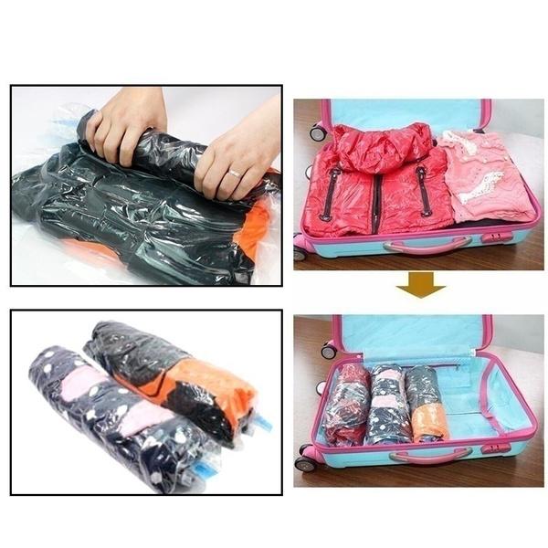 2-Pack: Space Saver Saving Storage Seal Vacuum Vac Bags Closet & Storage - DailySale