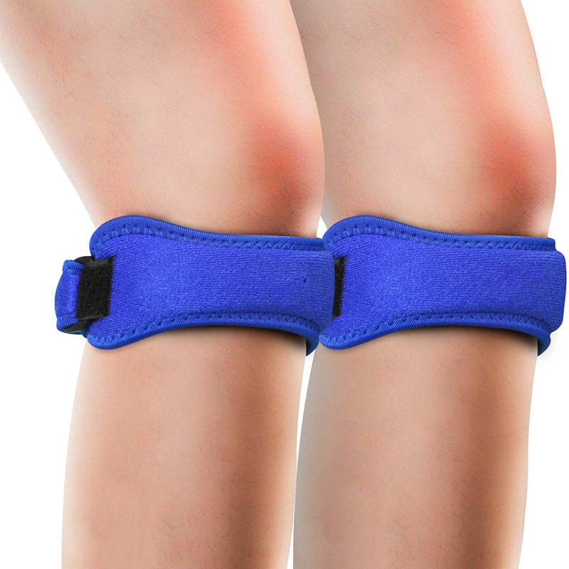 2-Pack: Stabilizer Straps for Knee and Patella Pain Relief Wellness Blue - DailySale