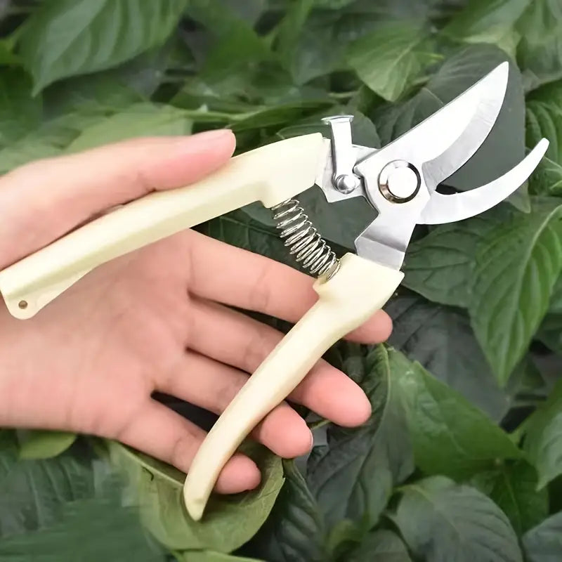 VIVOSUN 6.5 Inch Gardening Scissors Hand Pruner Pruning Shear with Straight  Stainless Steel Blades Orange 1-Pack