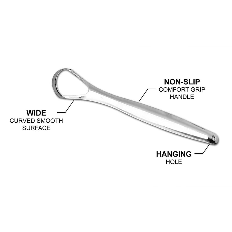 2-Pack: Stainless Steel Tongue Cleaner Scraper Beauty & Personal Care - DailySale