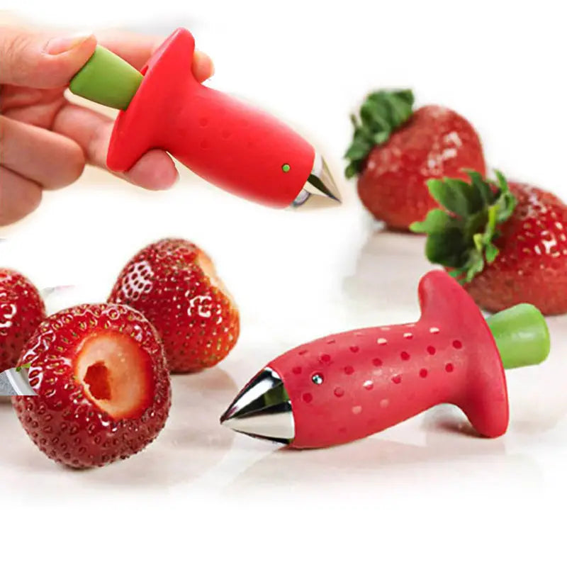 2-Pack: Strawberry Huller Stem Remover Kitchen Tools & Gadgets - DailySale