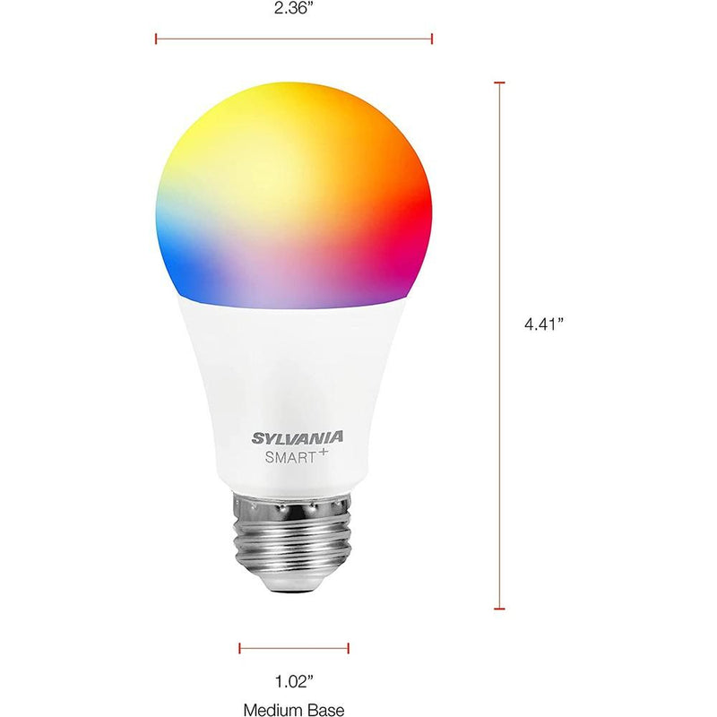 2-Pack: SYLVANIA Bluetooth Mesh LED Smart Light Bulb Indoor Lighting - DailySale