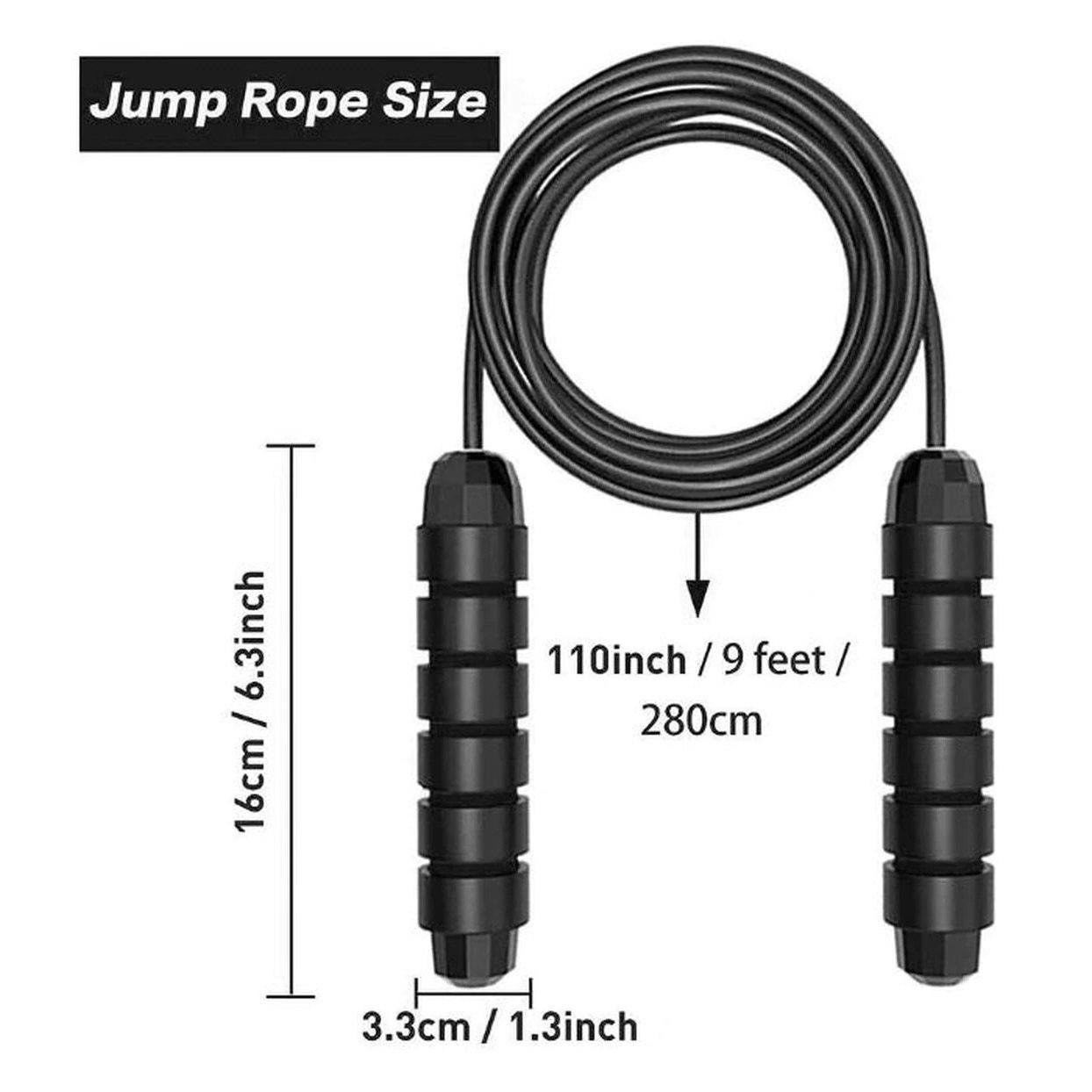 2-Pack: Tangle-Free Rapid Speed Cable 9-Foot Jump Rope Wellness - DailySale