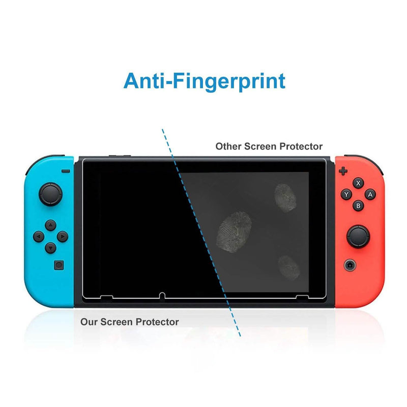 2-Pack: Tempered Glass Screen Protector for Nintendo Switch Video Games & Consoles - DailySale