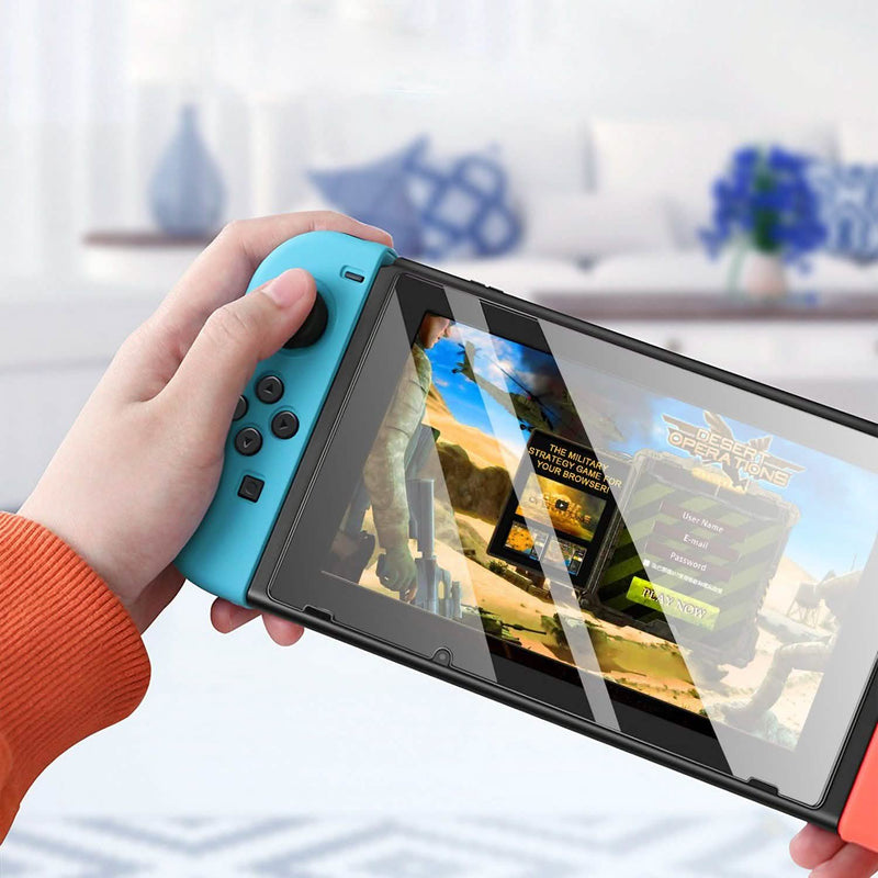 2-Pack: Tempered Glass Screen Protector for Nintendo Switch Video Games & Consoles - DailySale