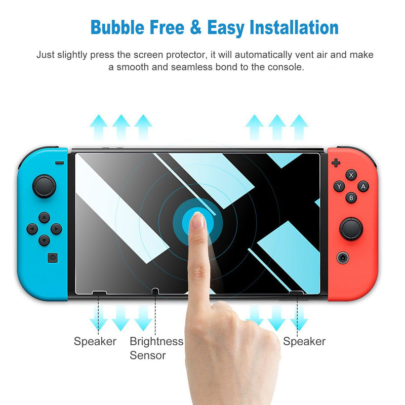 2-Pack: Tempered Glass Screen Protector for Nintendo Switch Video Games & Consoles - DailySale