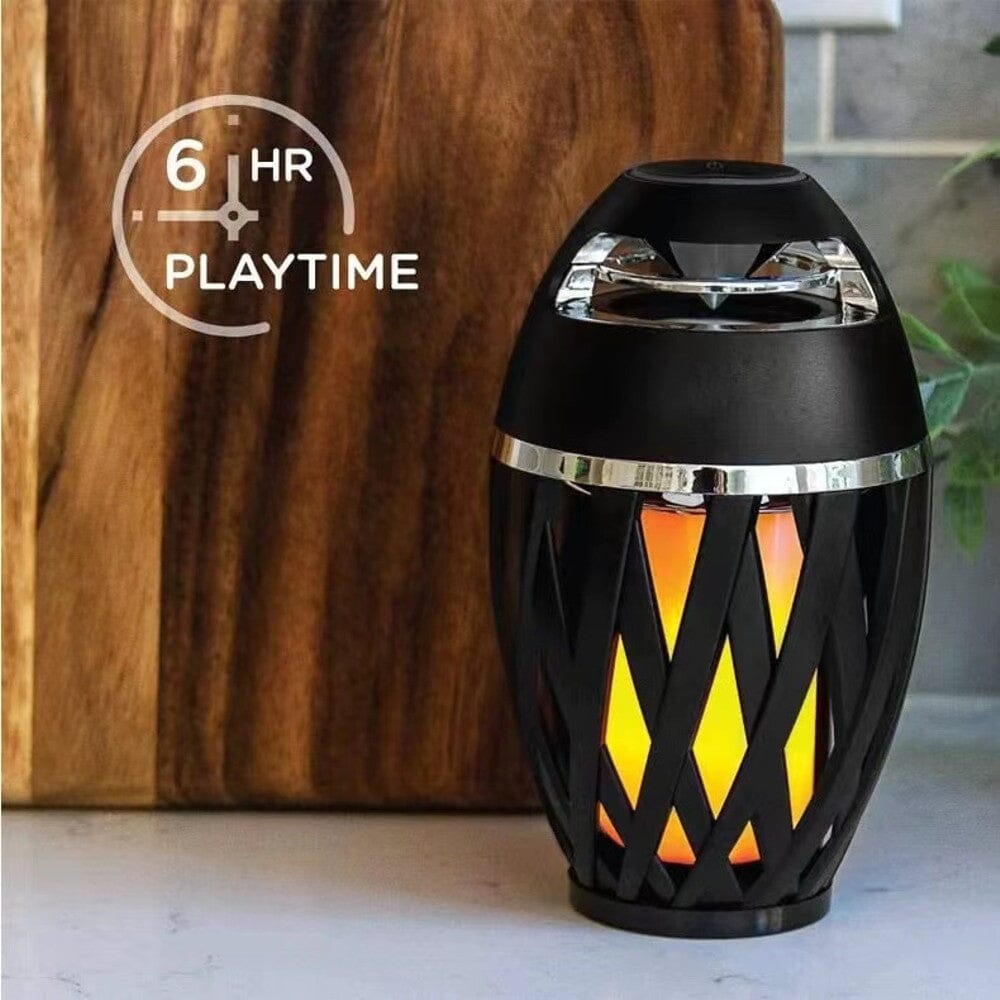 2-Pack: Tiki LED Flame Bluetooth Speakers with Poles Outdoor Lighting - DailySale