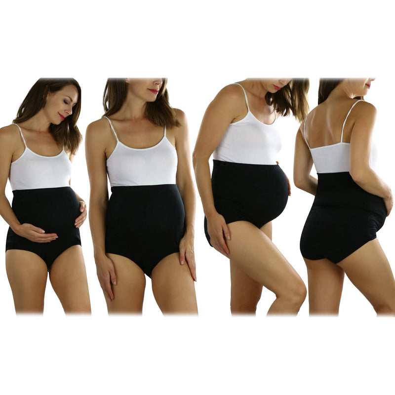2-Pack: ToBeInStyle Women's High Waist Over The Bump Maternity Briefs Women's Swimwear & Lingerie - DailySale