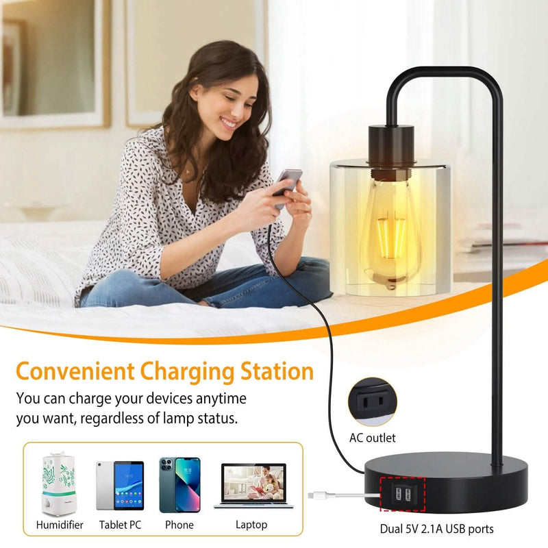 2-Pack: Touch Control Table Lamp Indoor Lighting - DailySale