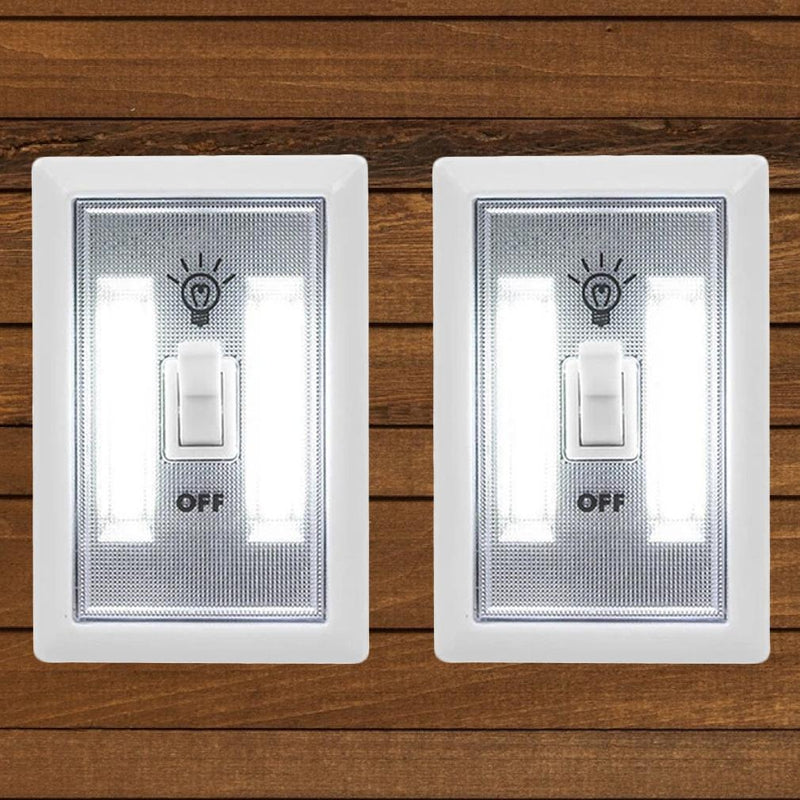 2-Pack: Ultra Bright, LED Light Switch, Stick Anywhere Home Lighting - DailySale