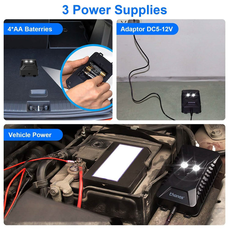 2-Pack: Under Hood Ultrasonic Repellent with 3 Power Supplies Automotive - DailySale