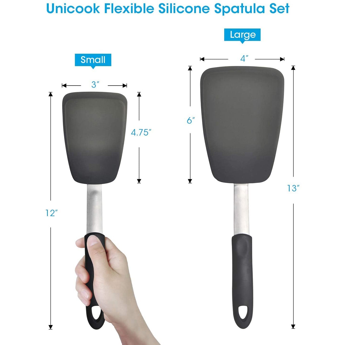 2-Pack: Unicook Flexible Silicone Spatula Kitchen Tools & Gadgets - DailySale