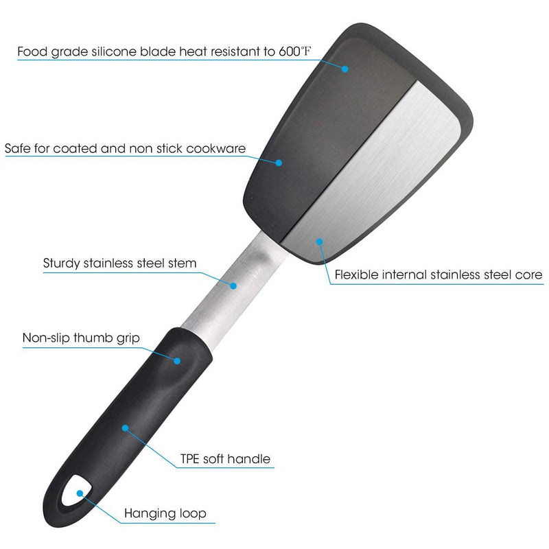 2-Pack: Unicook Flexible Silicone Spatula Kitchen Tools & Gadgets - DailySale
