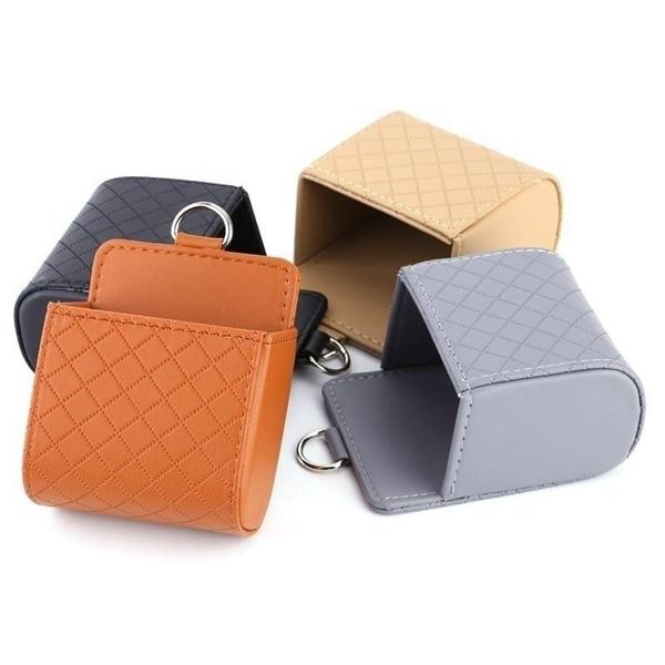 2-Pack: Universal Car Mobile Phone Bag PU Leather Car Auto Air Outlet Coin Bag Case Automotive - DailySale