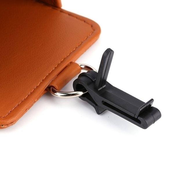 2-Pack: Universal Car Mobile Phone Bag PU Leather Car Auto Air Outlet Coin Bag Case Automotive - DailySale