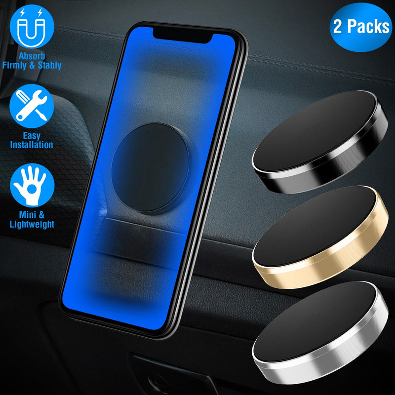 2-Pack: Universal Magnetic Car Mounts Dashboard Automotive - DailySale