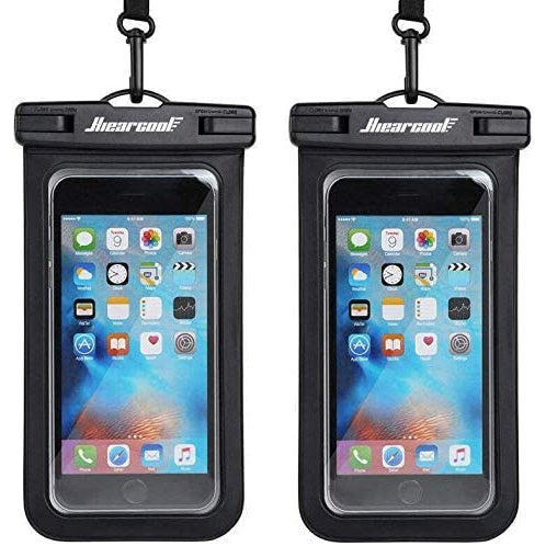 2-Pack: Universal Mobile Phone Waterproof Case Mobile Accessories Black/Black - DailySale