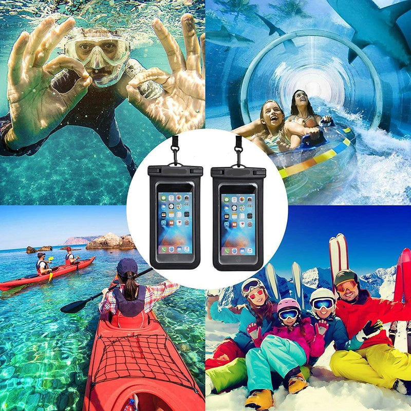 2-Pack: Universal Mobile Phone Waterproof Case Mobile Accessories - DailySale