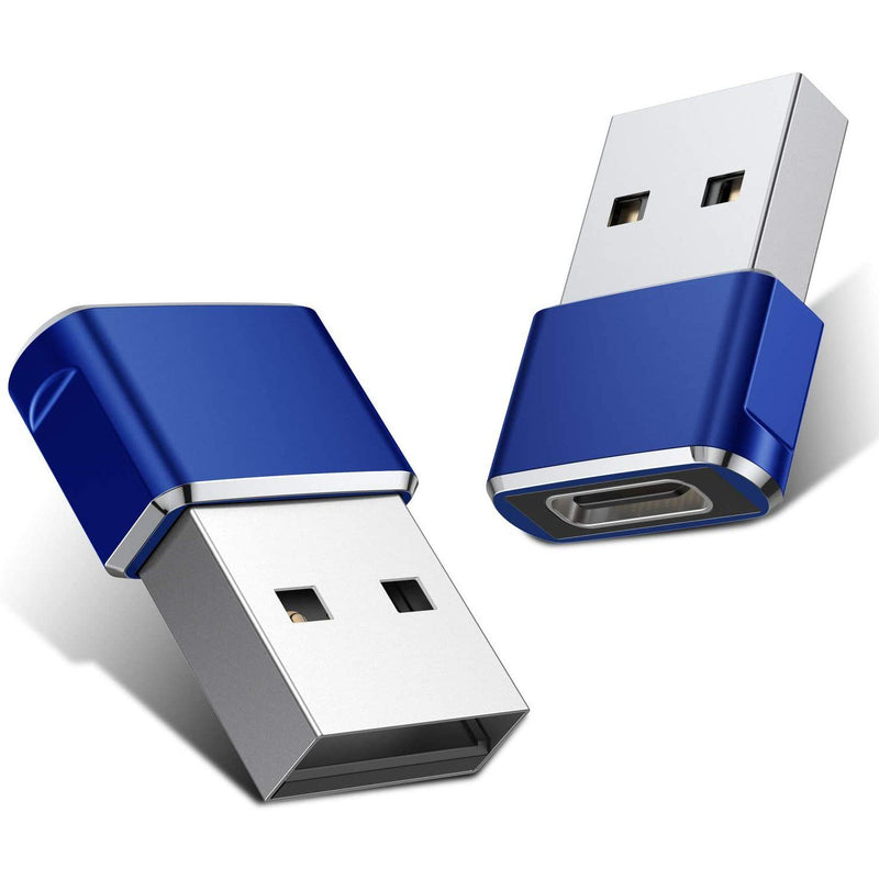 2-Pack: USB C Female to USB Male Adapter