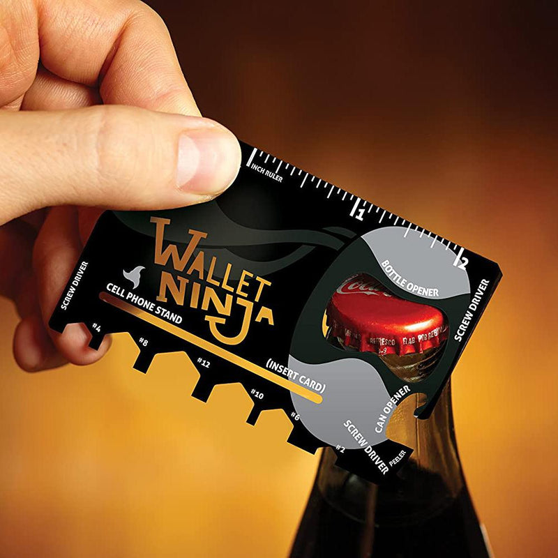 2-Pack: Wallet Ninja 18-in-1 Credit Card Sized Multi-tool Sports & Outdoors - DailySale
