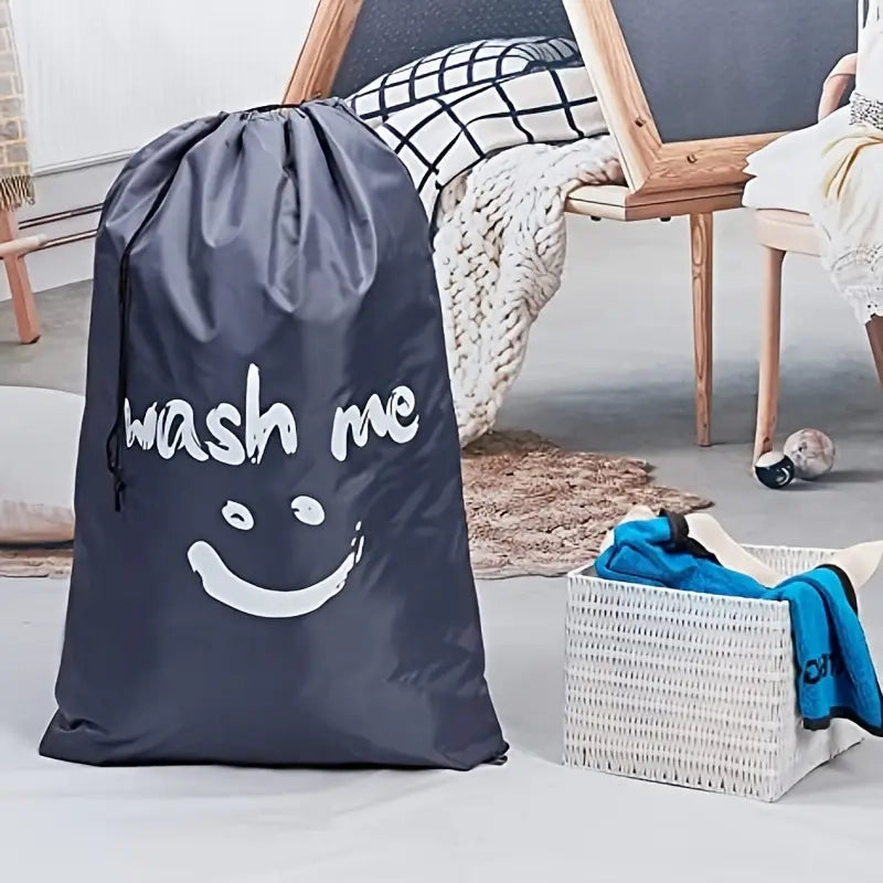 2-Pack: Wash Me Travel Laundry Bag, Machine Washable Dirty Clothes Organizer Bags & Travel - DailySale