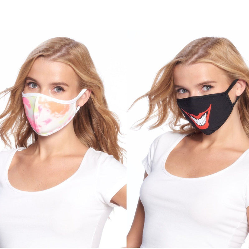 2-Pack: Washable Reusable Non-Medical Fabric Face Masks Wellness & Fitness Pack 17 - DailySale
