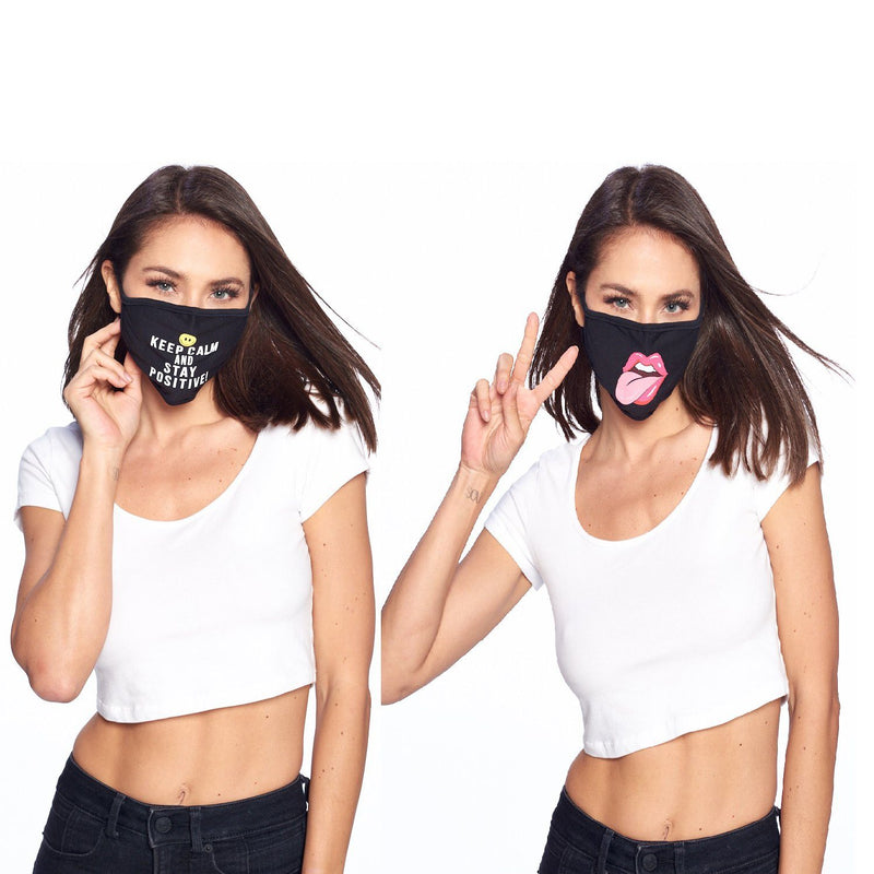 2-Pack: Washable Reusable Non-Medical Fabric Face Masks Wellness & Fitness Pack 2 - DailySale