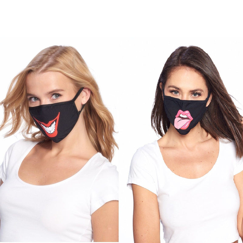 2-Pack: Washable Reusable Non-Medical Fabric Face Masks Wellness & Fitness Pack 22 - DailySale