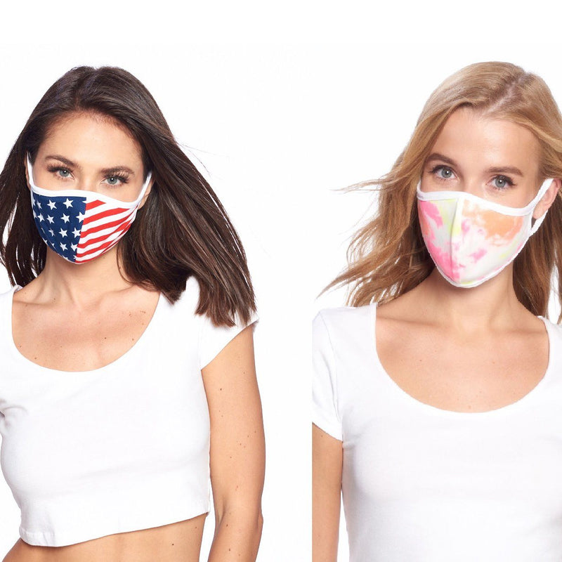 2-Pack: Washable Reusable Non-Medical Fabric Face Masks Wellness & Fitness Pack 25 - DailySale