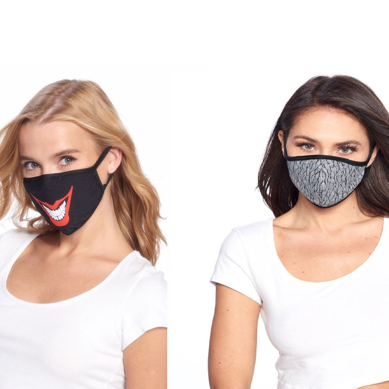 2-Pack: Washable Reusable Non-Medical Fabric Face Masks Wellness & Fitness Pack 26 - DailySale