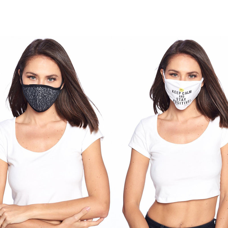 2-Pack: Washable Reusable Non-Medical Fabric Face Masks Wellness & Fitness Pack 4 - DailySale