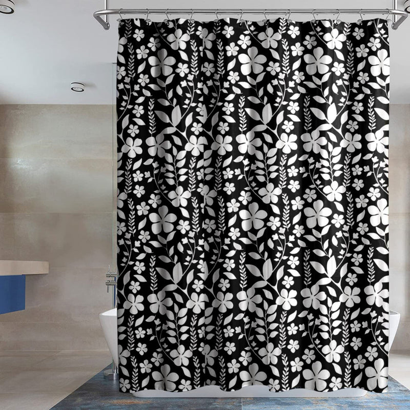 2-Pack: Water-Proof Printed Peva Shower Curtain Bath - DailySale