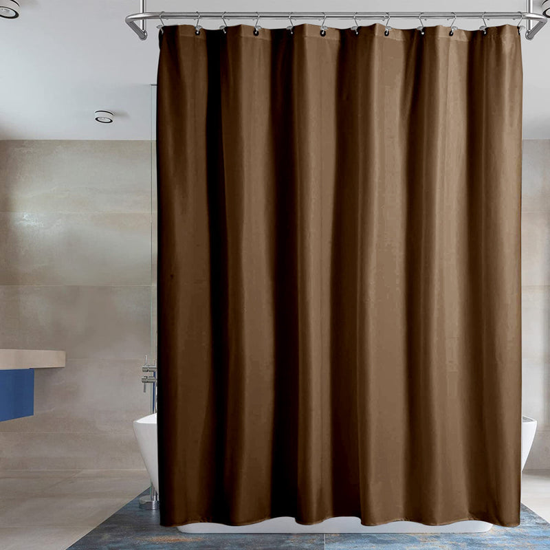 2-Pack: Water-Proof Printed Peva Shower Curtain Bath Solid - DailySale