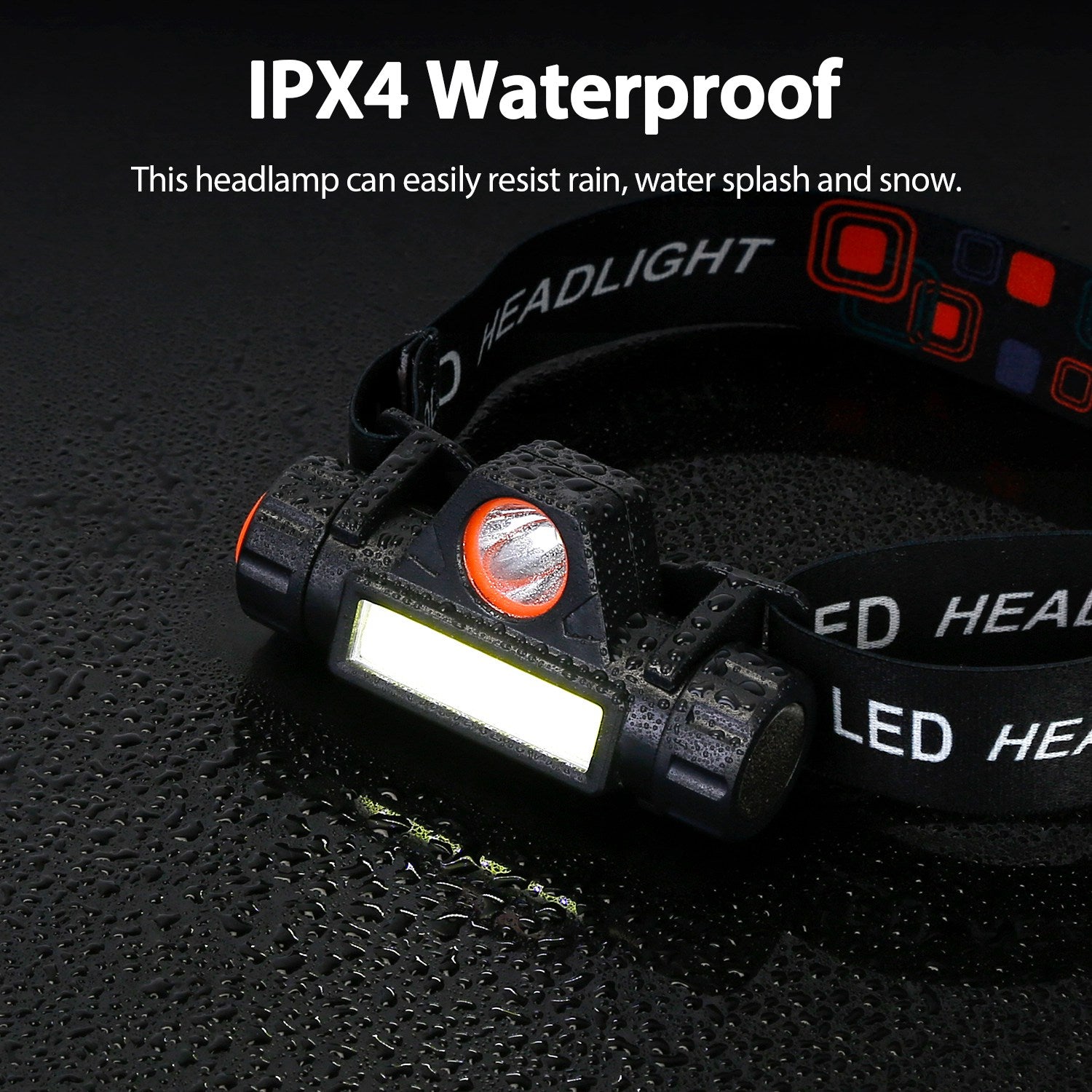 2-Pack: Waterproof Rechargeable Headlamp Sports & Outdoors - DailySale