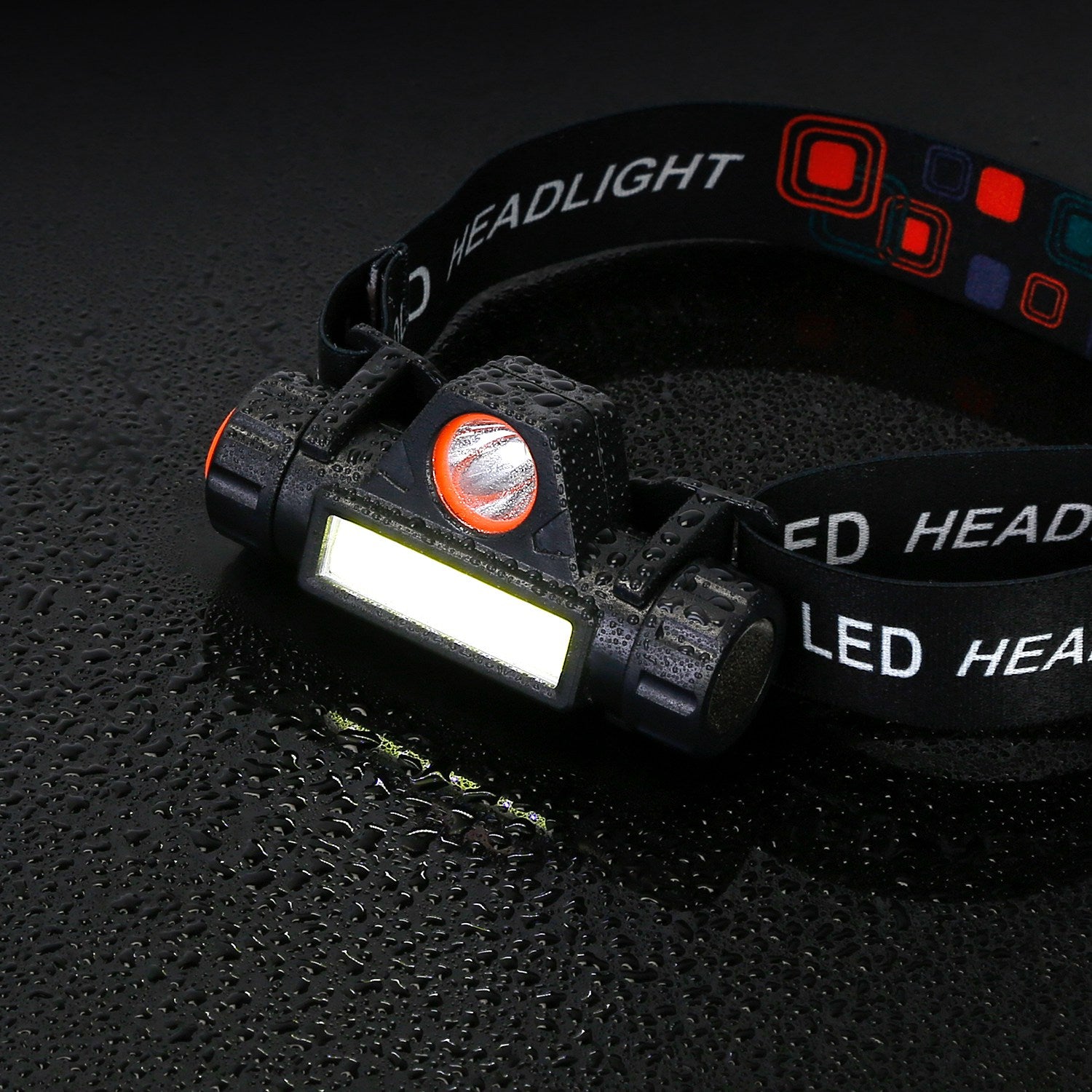 2-Pack: Waterproof Rechargeable Headlamp Sports & Outdoors - DailySale