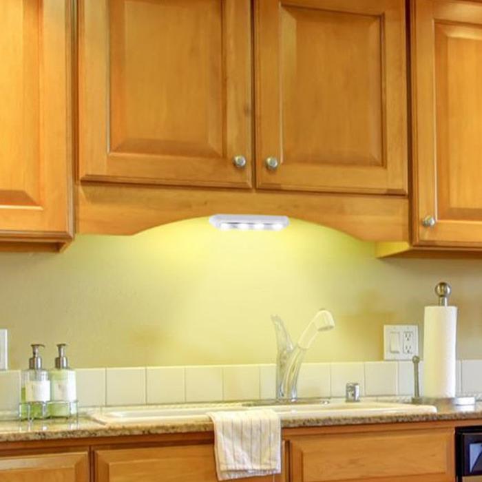2-Pack: White LED Stick On-Under the Cabinet Lights Lighting & Decor - DailySale