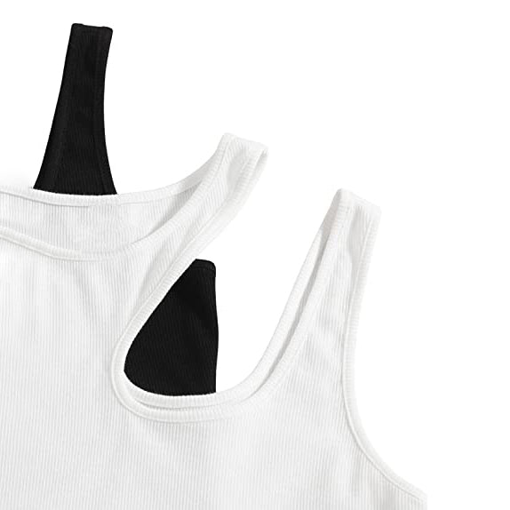 2-Pack: Women's Cropped Knit Tank Top Women's Tops - DailySale